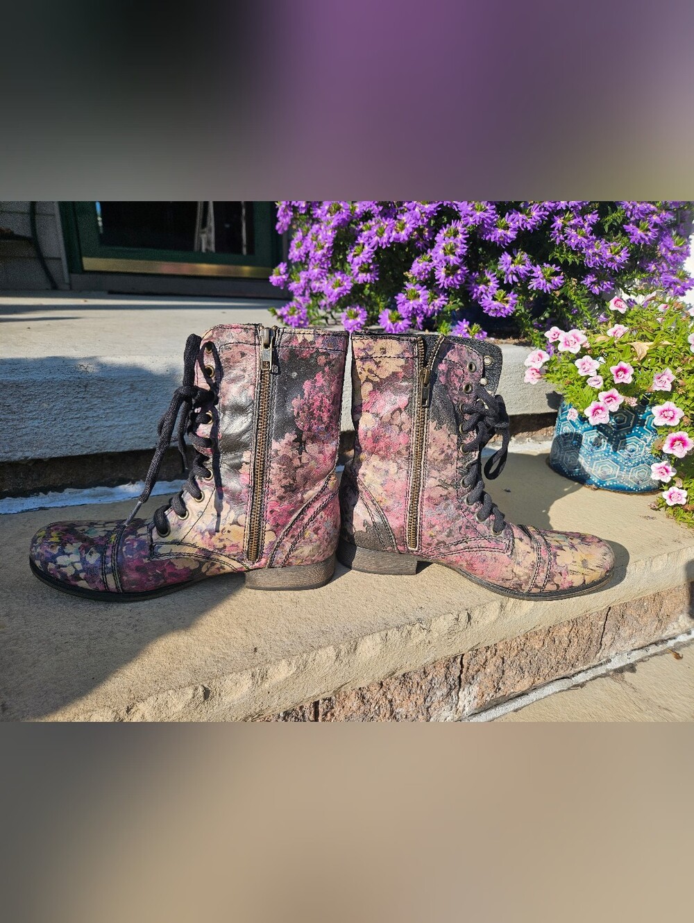 Steve Madden Vintage Troopa Combat Boots - Picture 4 of 7